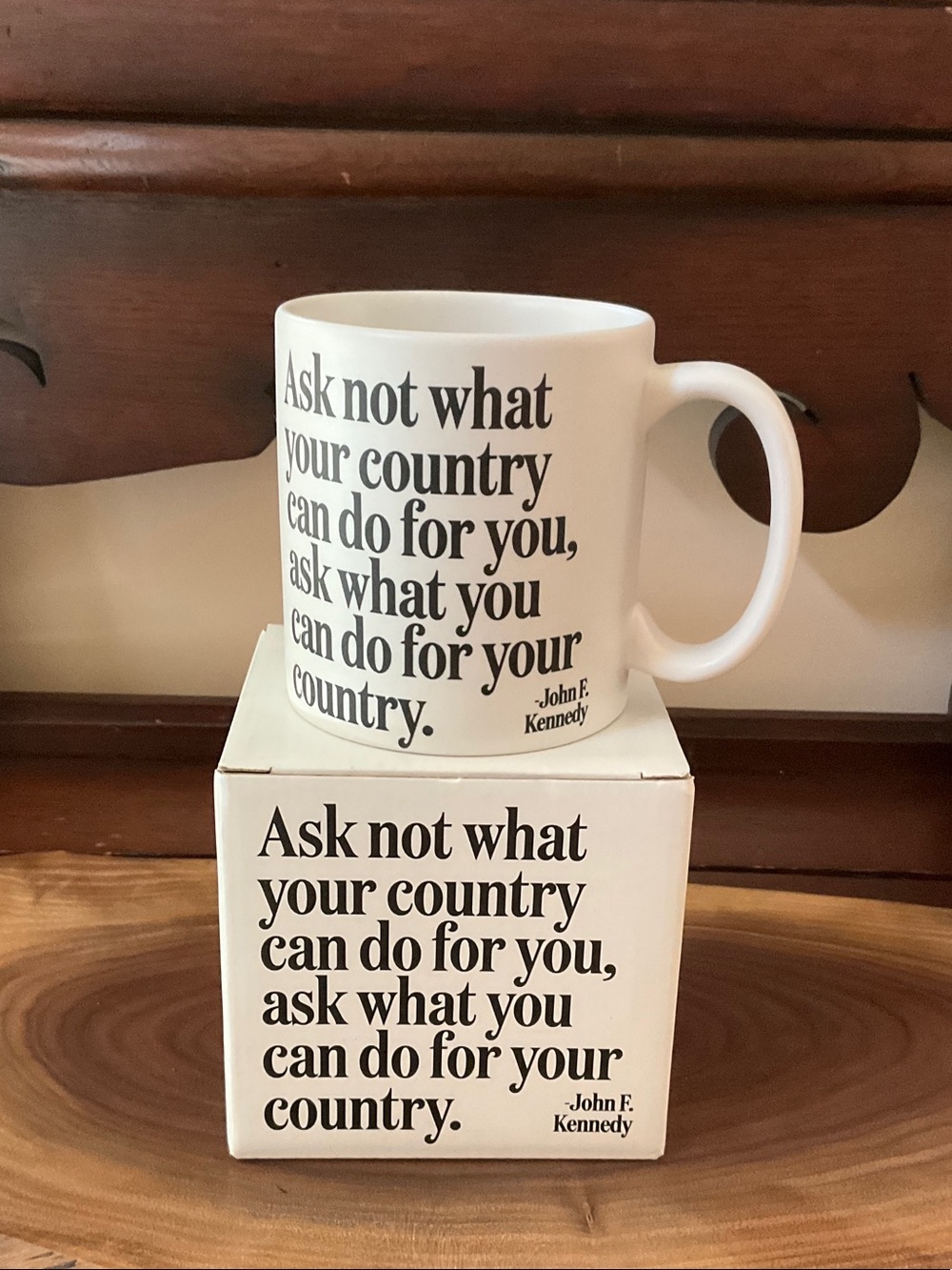 Quotable mugs - President John F Kennedy quote